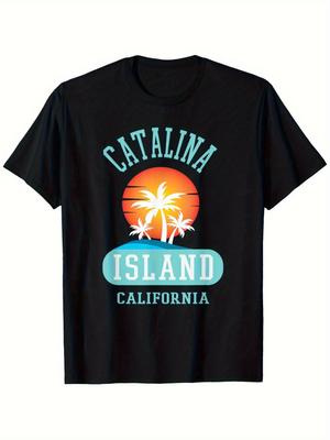 Местная мужская футболка 3XL белая Catalina Island California