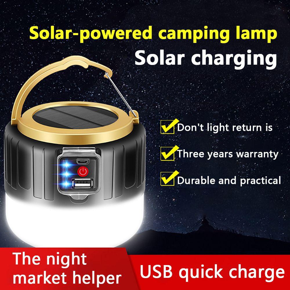 Emergency Lights BBQ Hiking Accessories Solar Light Portable Lanterns Tent Lamp LED Camping Light
