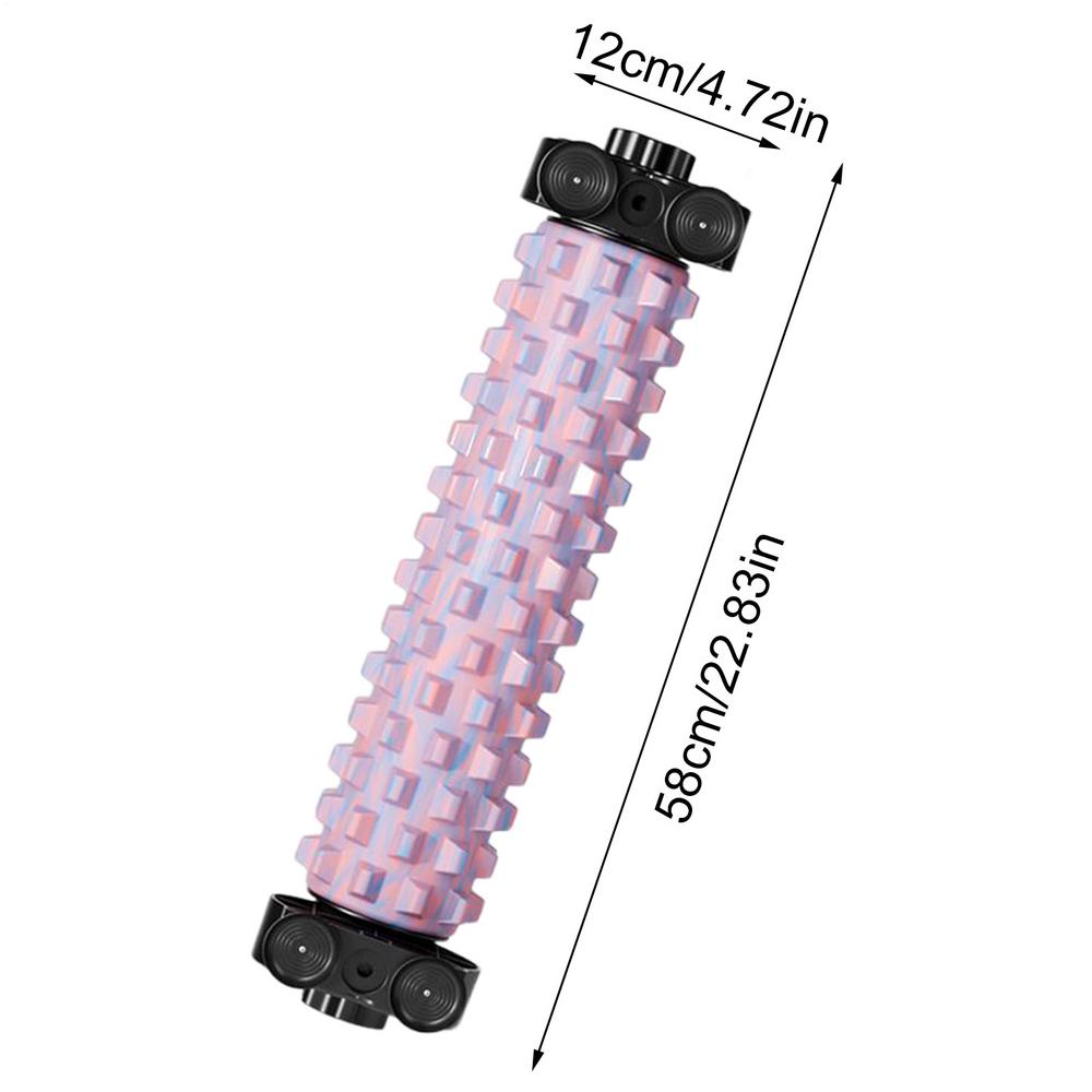Массажный пенный ролик для глубокого растяжения спины с присоской, Body Foam Roller с держателем для дома, студии, йоги, пилатеса, фитнеса
