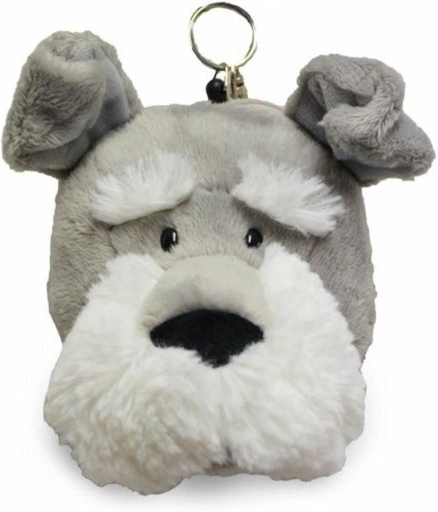 NICI Плюшевый кошелек-пропуск с катушкой, набор «Шнауцер» (Чехол для пропусков, Бинты)