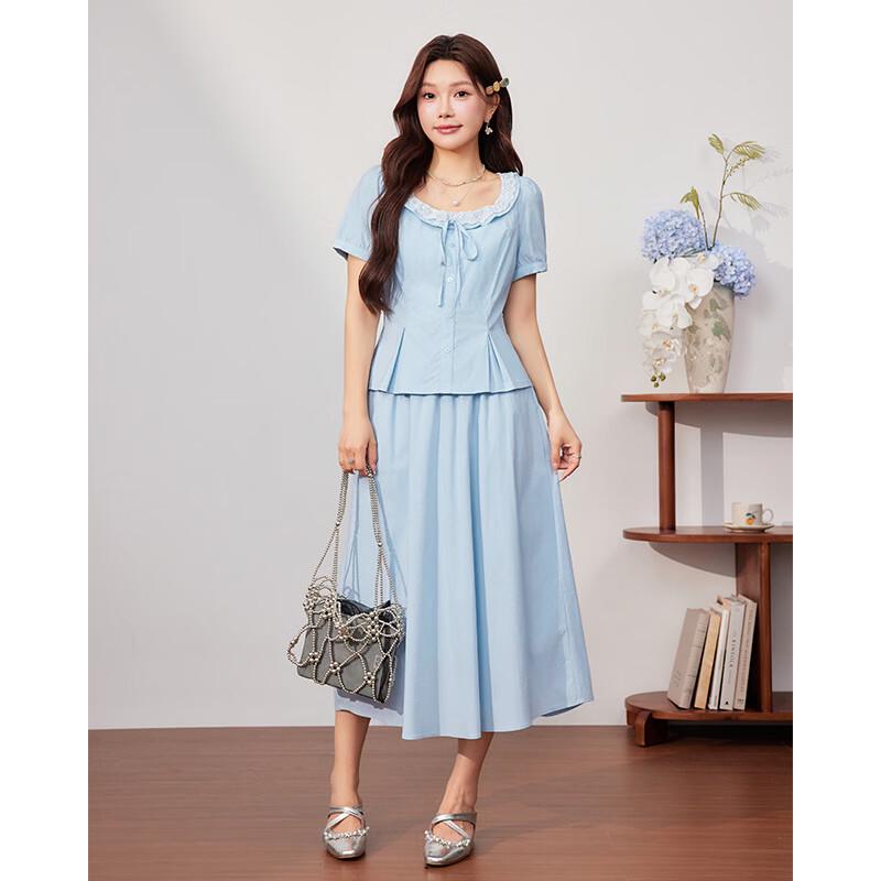 IEF Большой размер Французский элегантный комплект из двух предметов, длинное платье