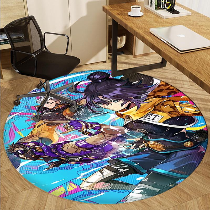 Apex Legends Pattern Round Rug, Indoor/Outdoor Mat, for Picnic, Gameroom, Bedroom, Office, Living Room, Home Decor Carpet, Birthday Gift