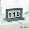 Office Wooden Vintage Home Calendar Cafe Desktop Decorative DIY Rustic Ornaments