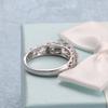 Women Fashion Hollow Out Zircon Ring Wedding Party Jewelry Girlfriend Gift