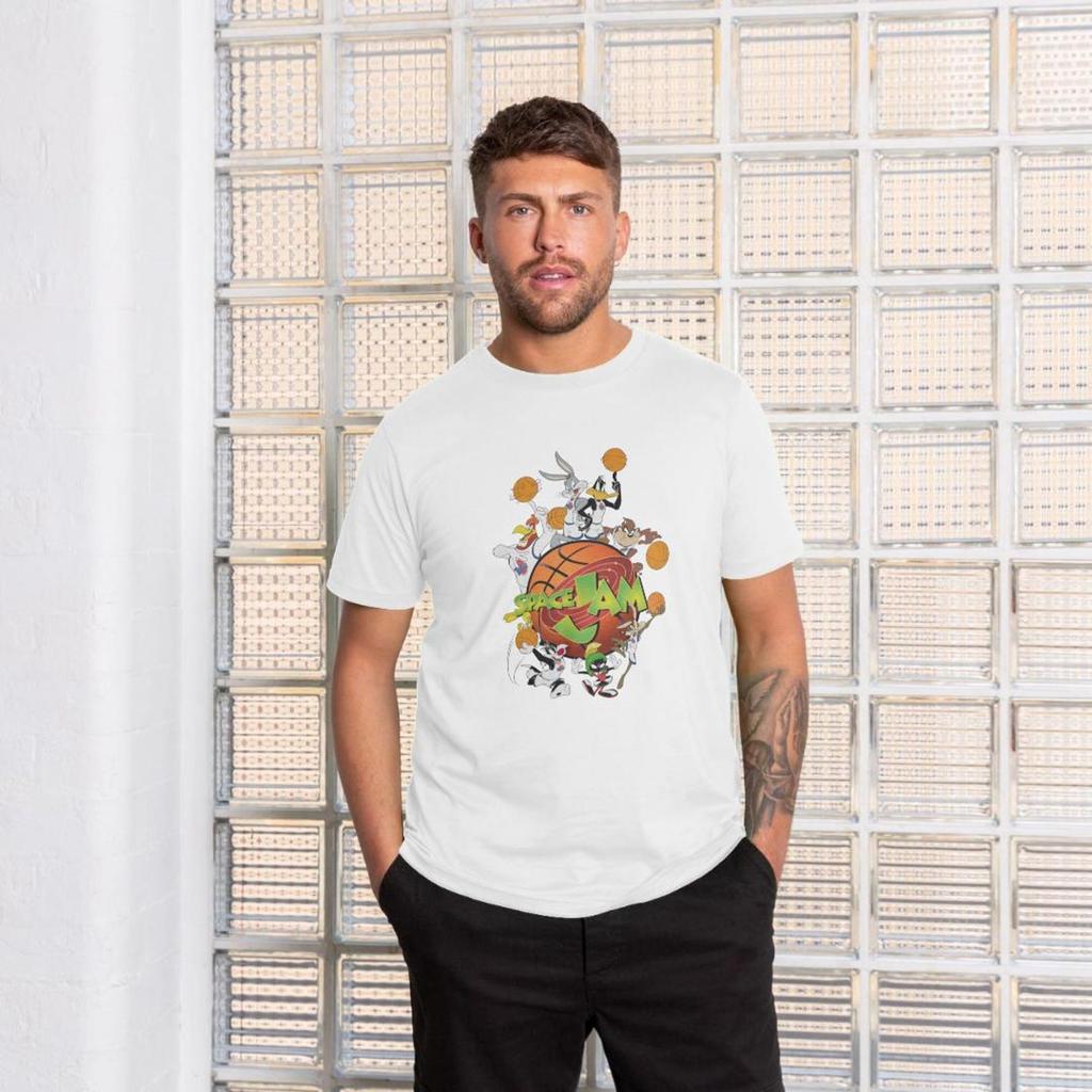 Space Jam Official Group Graphic White T-shirt