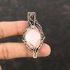 Pink Opal Pendant Copper Wire Wrapped Pendant Gemstone Copper Jewelry Handmade Designer Pendant Wire Wrap Pink Opal Jewelry Pendant For Gift