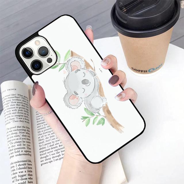 Cute cartoon watercolor animal koala Phone Case For iPhone 17 Air 14 15 16 16e 13 12 Max Cover For Apple 11 Pro Max Plus