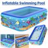 Надувной бассейн для плавания для помещений и улицы, ПВХ бассейн с мультяшным рисунком, утолщенный бассейн для малышей, детский бассейн
