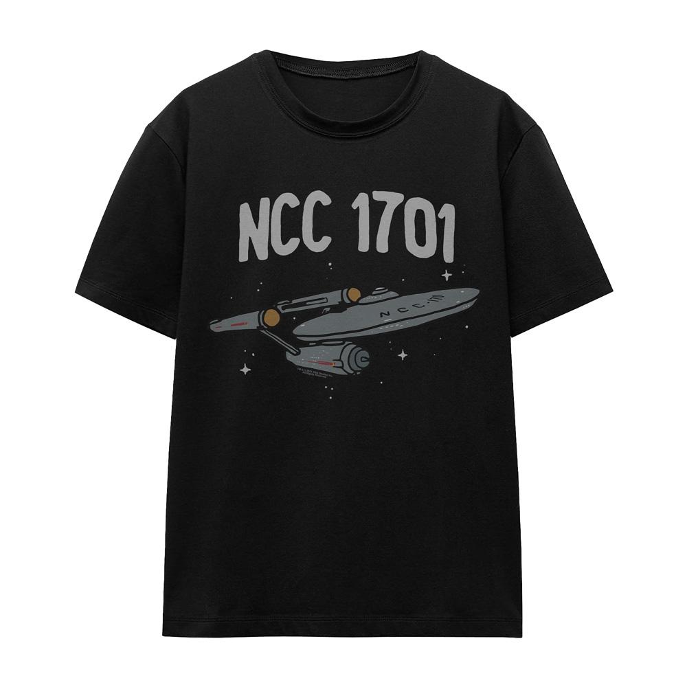 STAR TREK Unisex Adult The First Enterprise T-Shirt