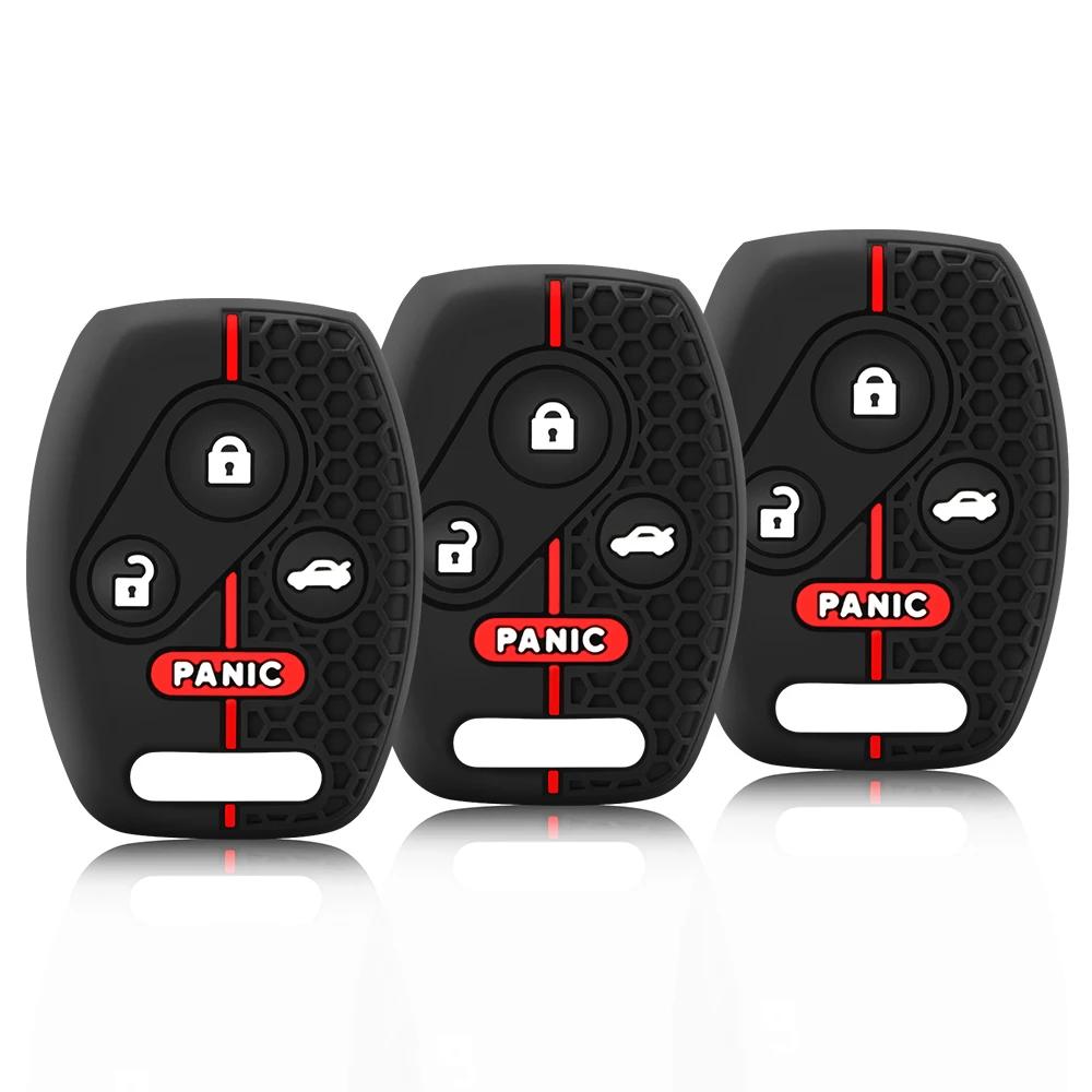 Автомобильный чехол для ключей силиконовый чехол для Honda Accord CRV Civic Pilot Insight Ridgeline