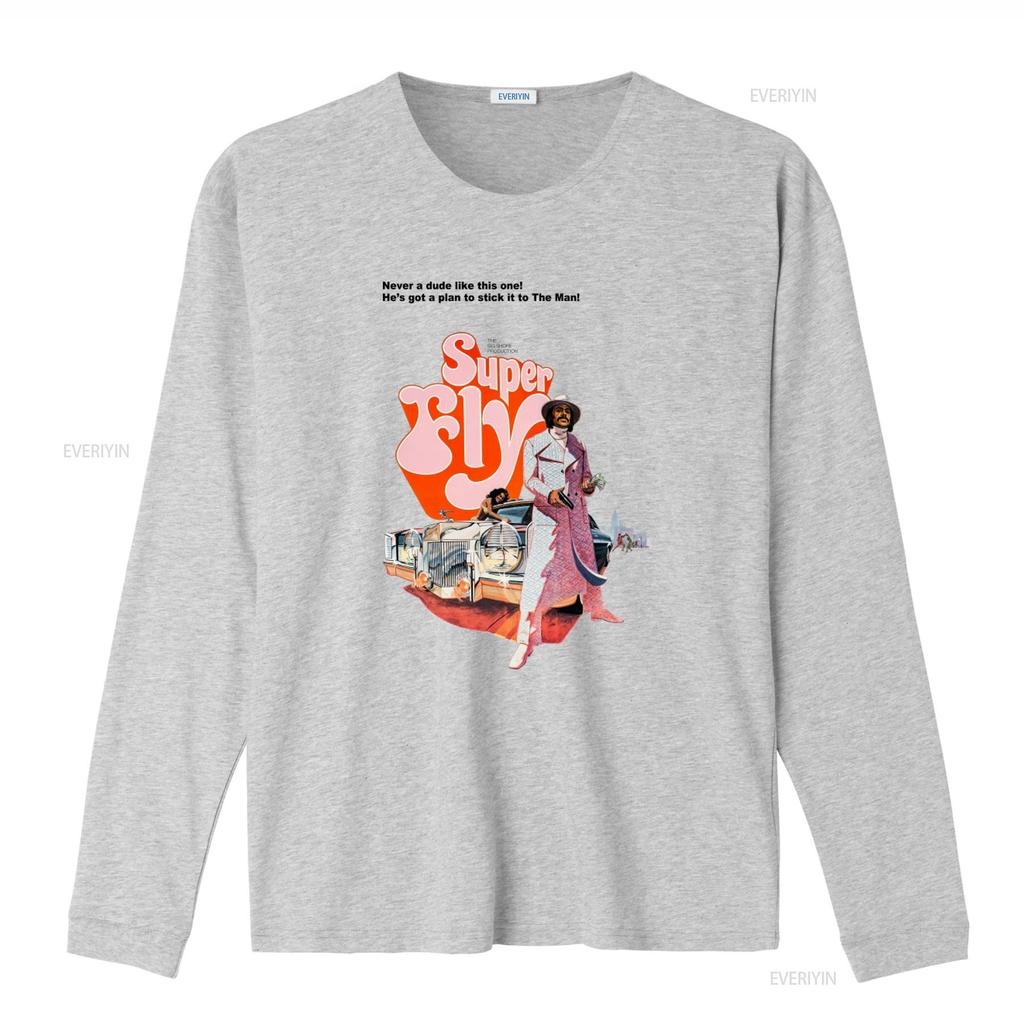 Super Fly T Shirt Classic Movie Retro Style Superfly Vintage Design Fashionable vintage Washed Unisex Soft homme streetwear