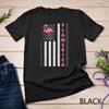 USA Independence Day July 4th American Flag Pink Flamingo Unisex T-shirt