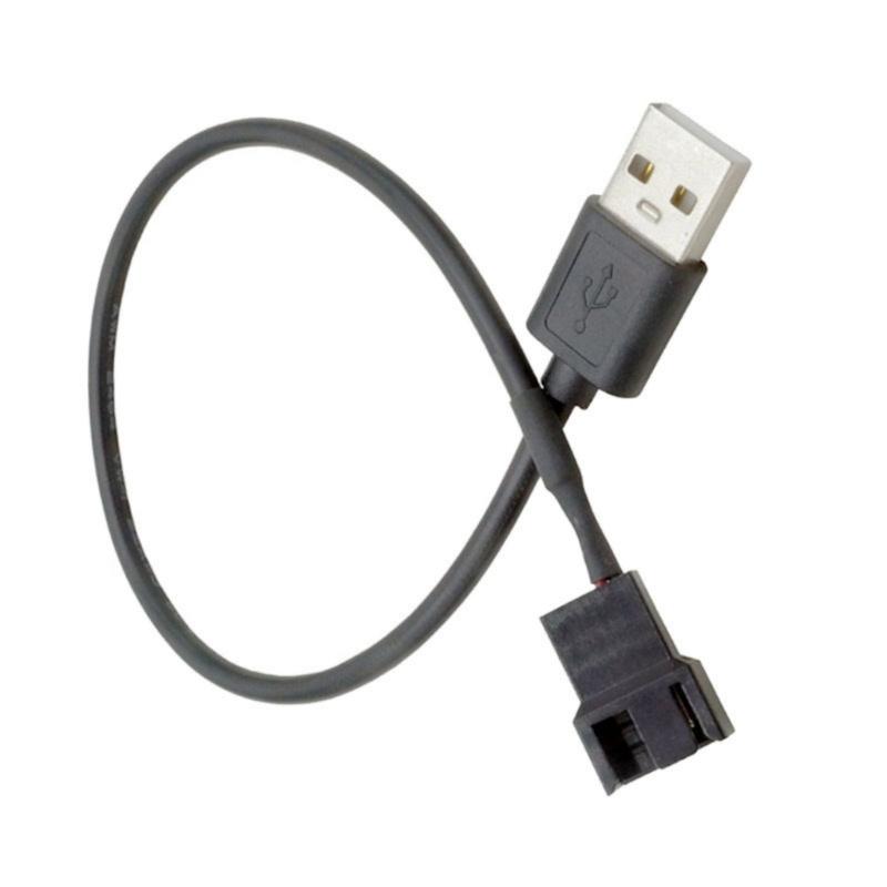 Многофункциональный USB-кабель для 4-контактного вентилятора, USB-штекер на 3/4-контактный вентилятор, плетеный адаптер питания для вентилятора охлаждения ПК