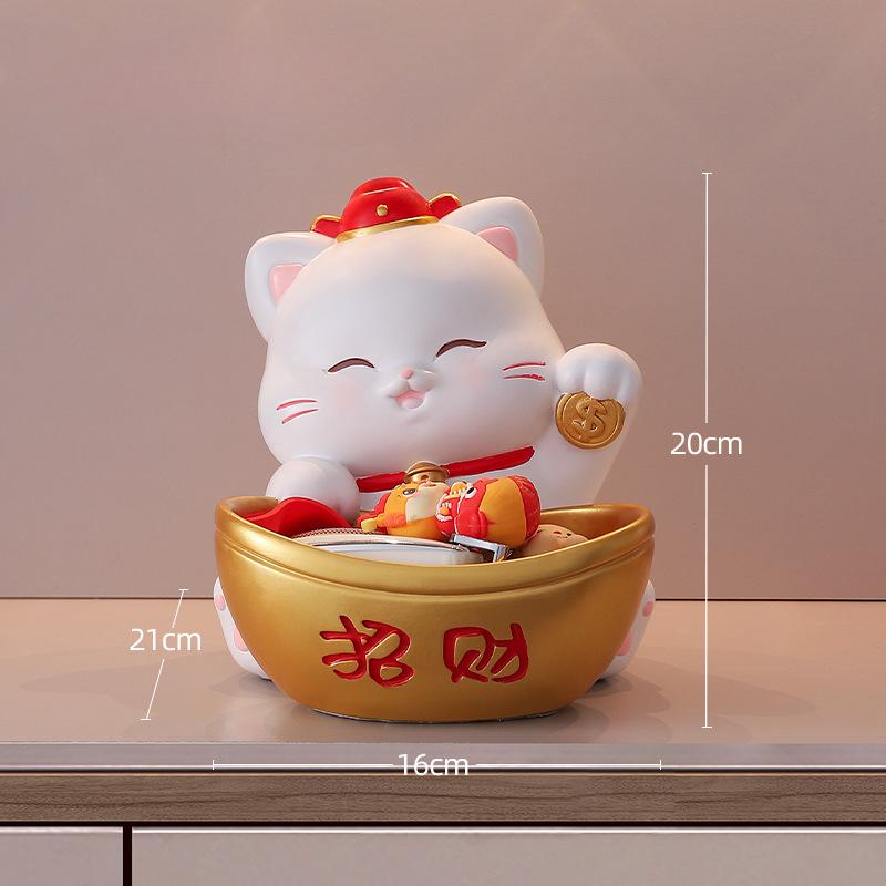 Новый стиль Zhaocai Cat Bafanglai Cai Входной ключ Хранение Украшения Открытие Дома Украшения Подарки