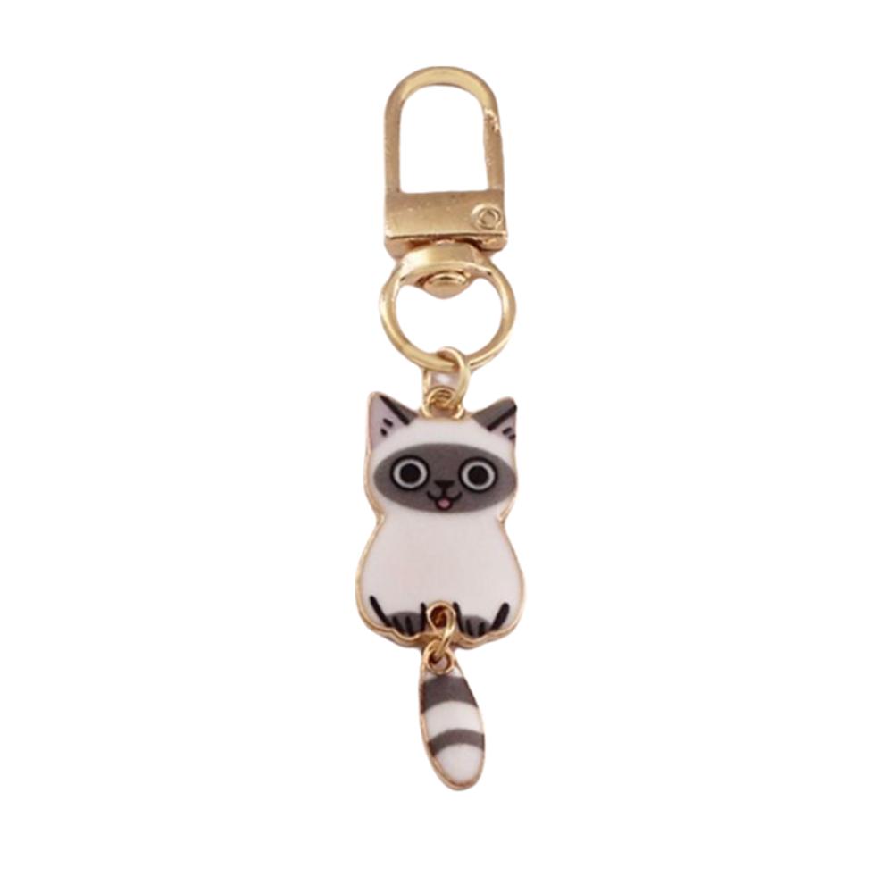 Cat Small Pendant Metal Bag Decoration Cute Key Chains Gift