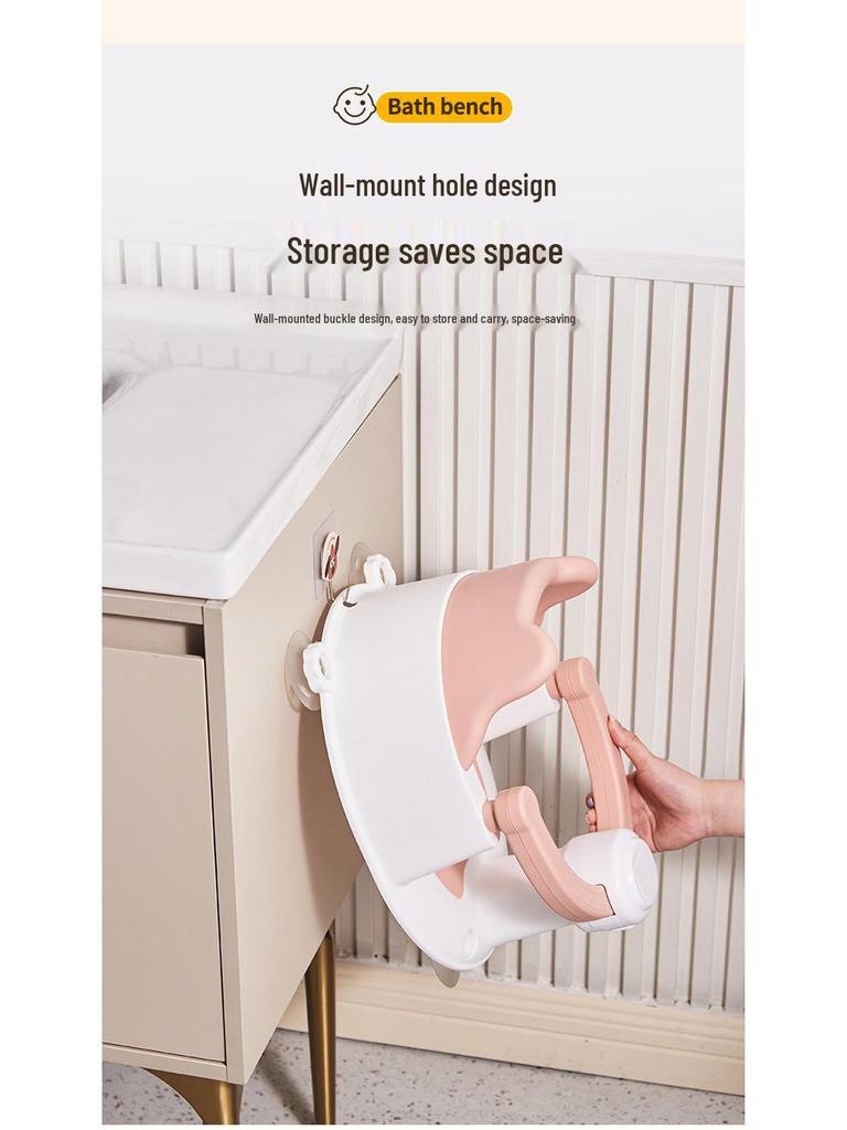 Сиденье для купания младенцев: Нескользящая поддержка для купания новорожденных