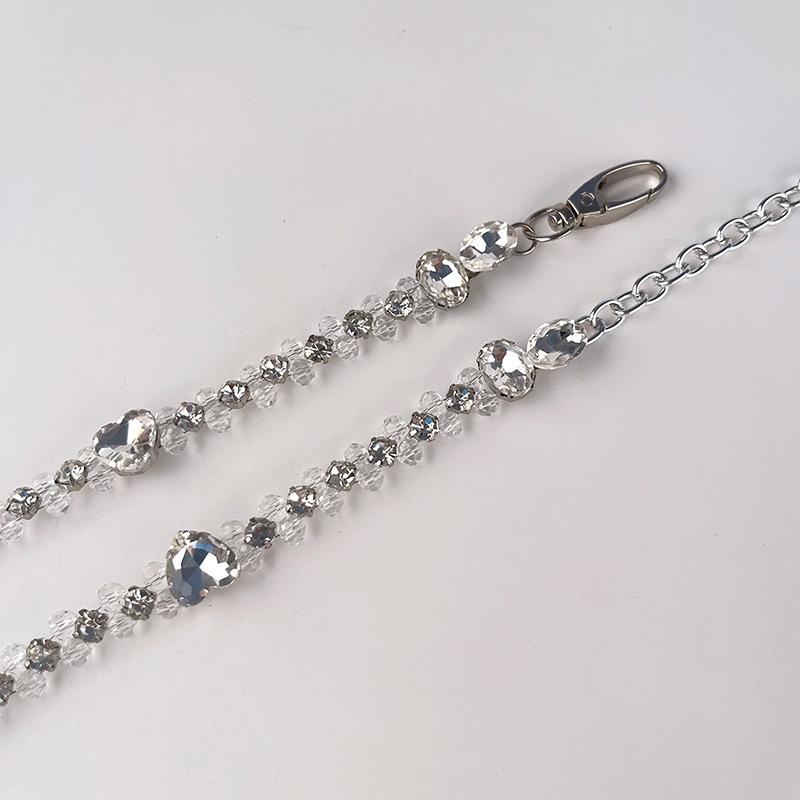 Корейская версия цепочки на талию с инкрустацией бриллиантами Женский ремень Модный женский пояс для платья, юбки Декоративный страз Элегантный