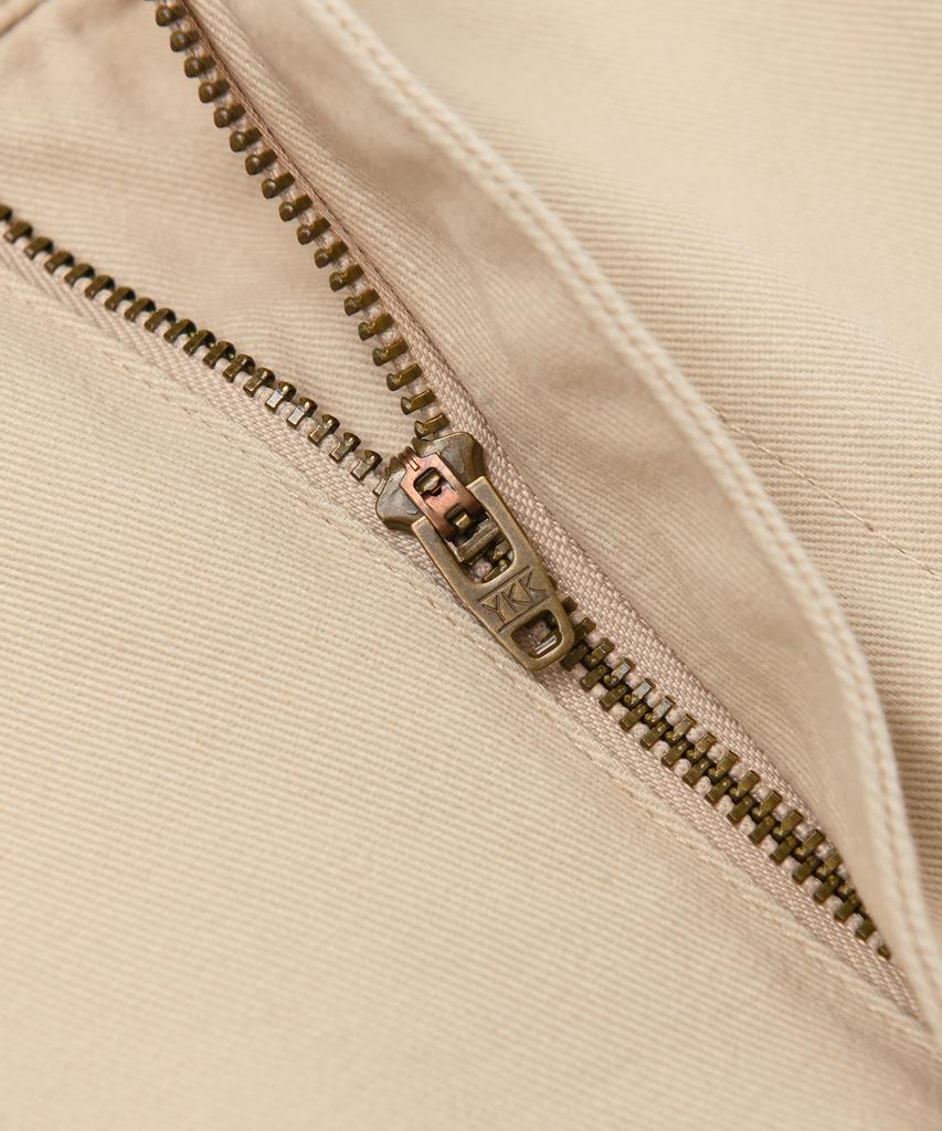 YALE Premium Vintage One-Pleat Coin Pocket Regular Chino Pants_Light Beige
