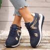 Fashion Women's Casual Sports Shoes Plus Size Fashion Comfortable Wedge Sneakers Woman Spring Autumn Thick Sole Non Slip Running Shoes