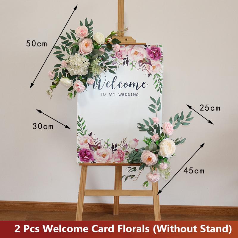 Креативный знак, угловой цветочный декор, свадебный цветочный реквизит, приветственная открытка, цветочная гирлянда, букет цветов