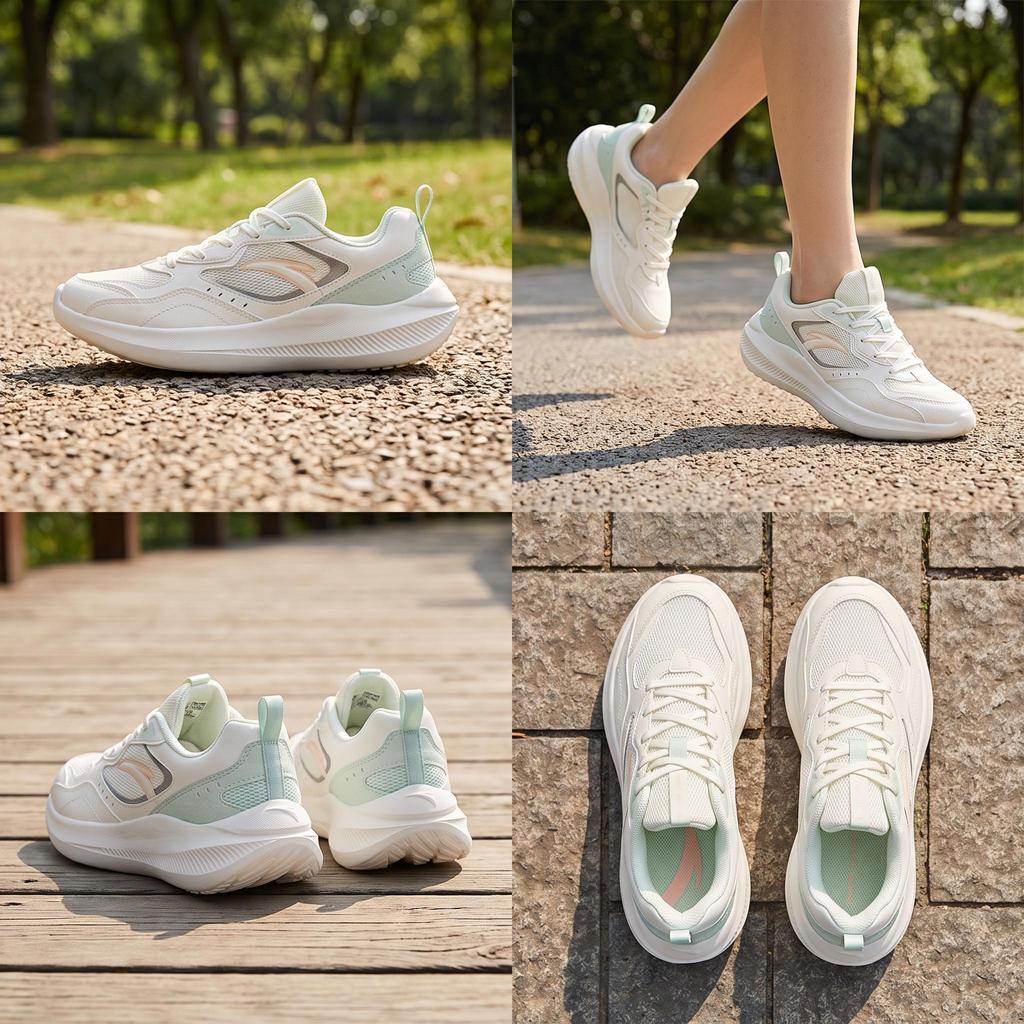 Anta Low top Running Shoes Women's White Green Pink 922525536F-2