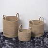 Hemp rope hand-woven storage basket Rope woven deep basket Foldable storage dirty clothes toy sundries storage basket Finishing basket