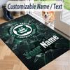 Custom Text Printed Rug Plymouth Argyle FC Non Slip Floor Carpet For Home Room Decor