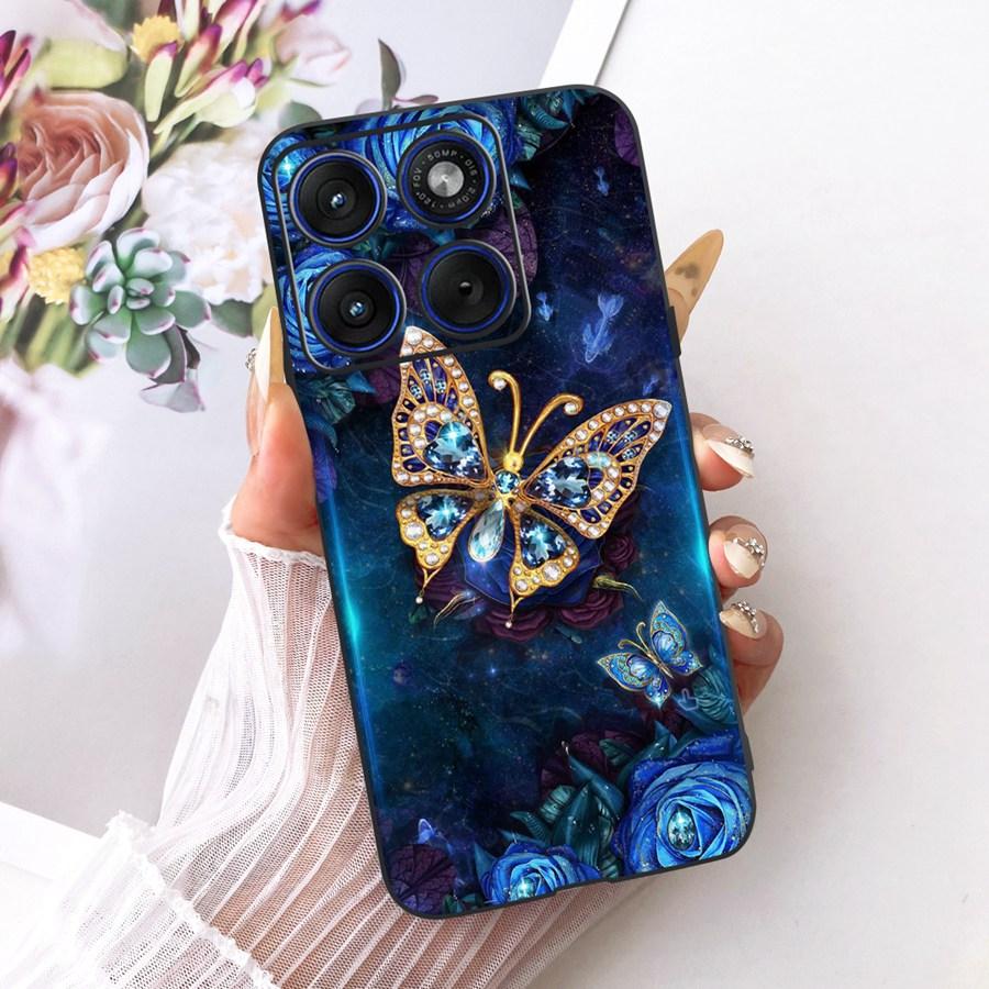 Для Motorola Edge 70 / Moto X70 Air Задняя крышка для Moto Edge70 X 70Air Чехол ТПУ Мягкий силикон Милый Кот Напечатанный Чехол для телефона
