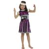 Girls Retro Purple Time Robot Cosplay Alien Astronaut Outfit Halloween Costume