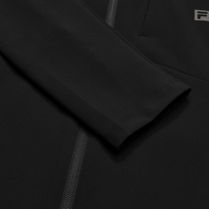 Fila Фитнес Повседневный Универсальный Вязаный Жакет на Молнии с Капюшоном Мужские куртки A11M541503FBK