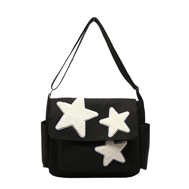 2025 Crossbody Bag Female Japanese Style Niche Design Star Class Leisure Shoulder Bag Postman's Bag for Women