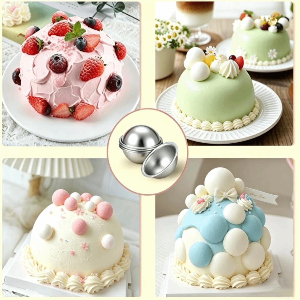 Aluminum Dome Cake Pan Non-Stick Hemisphere Cake Pan Practical Baking Mold Pastry Making