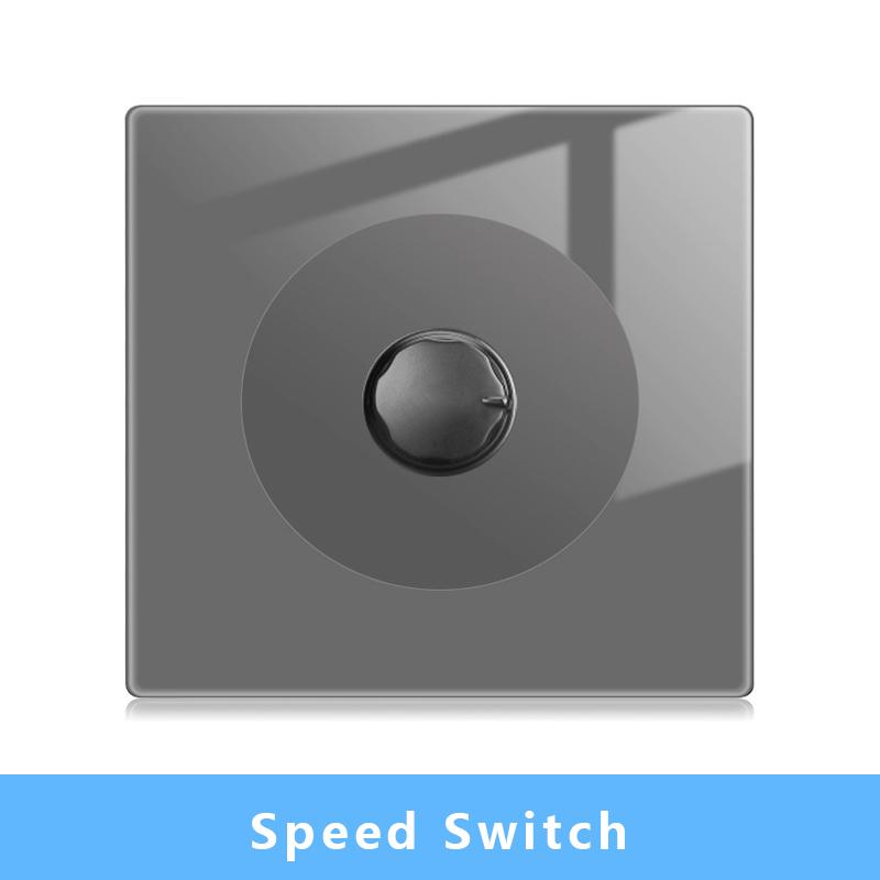 Настенный выключатель света Панель светодиодных индикаторов UK EU FR Универсальная электрическая розетка USB Фортепианные клавиши Самовосстанавливающиеся настенные выключатели Телевизор Компьютер