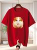 Funny Face Guinea Pig Unisexs Crew Neck T Shirt Meme Hamster Hybrid Graphic Short Sleeve Tee Viral Pet Casual Male Street Tops