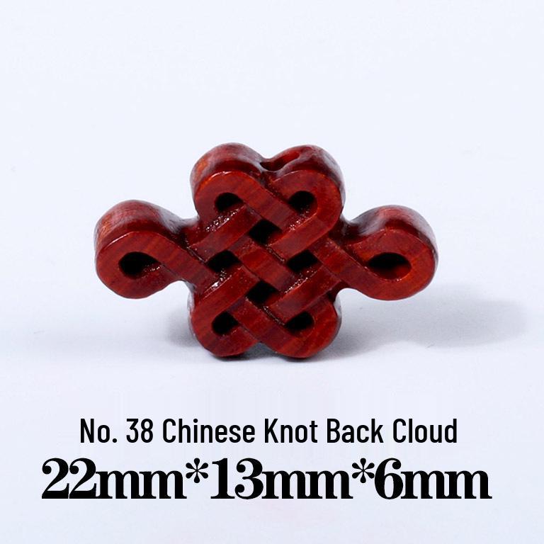 Red Sandalwood Pendant DIY Bracelet with Ebony, Turquoise, Multi-Gemstone Beads & Wenwan Ornaments