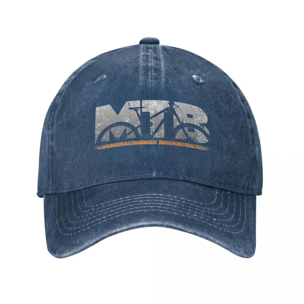 MTB Mountain Bike Mountain Bike Downhill Gift Baseball Cap Vintage Distressed Denim Sun Cap Outdoor Activities Gift Hats Cap
