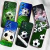 Аниме-дизайн с футболом для OPPO Reno 5 6 7 A96 A40 A58 Realme GT A74 A78 Neo2 A74 A78 Find X5 X3 X7 X8 Черный Чехол для Телефона