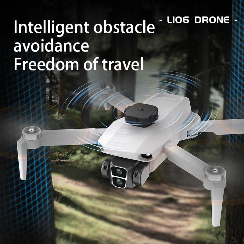 L106 MAX Mini GPS Drone Profesional 8K HD Camera Fly 25Min Obstacle Avoidance Unlimited Бесщеточный складной квадрокоптер Optical Flow RC Dron