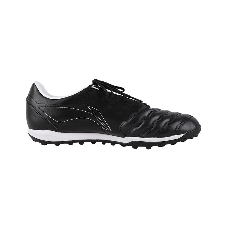 Li-Ning Удобные повседневные кроссовки Anti-Kick TF (Резиновые шипы) Амортизирующие нескользящие износостойкие футбольные бутсы мужские черные YSTU003-2