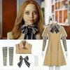 Horror Movie M3GAN Cosplay Costume Set Gir ls Megan AI Doll Robot Halloween