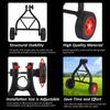 Labor-Saving Auxiliary Wheel of Lithium-Ion Mower Adjustable Support Wheels Set for Cordless Grass