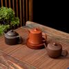 Small Hand-pulled Zhu Mud Teapot, Purple Clay Pot, Xishi Pot, Hanwa Furnace, the Pot Can Be Cut Off from Water.