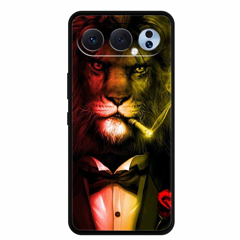 Case For Honor 500 Pro 5G Animals Lion Soft Black Silicone TPU Phone Case For Honor 500 Pro Shell 6.55" Protection Bumper Fundas