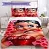 3pcs Duvet Cover Set (1*Duvet Cover + 2*Pillowcase, Without Core), doll Print Soft All‑Season Bedding Set, Home Bedroom Decor Gift