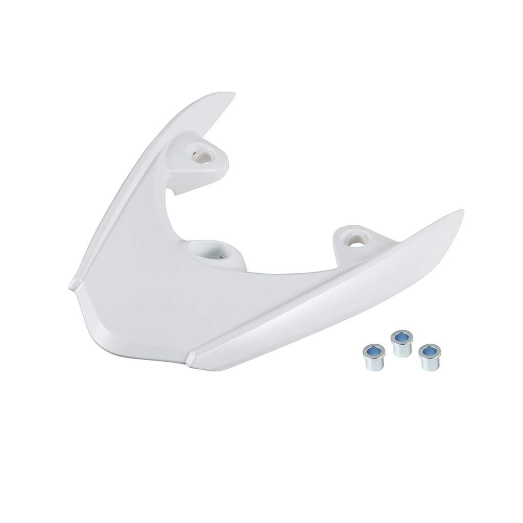 Bike Parts Center Jog ZR Rear Spoiler, White, Painted Wing Cowl, Yamaha JOG ZR SA39J, 3166