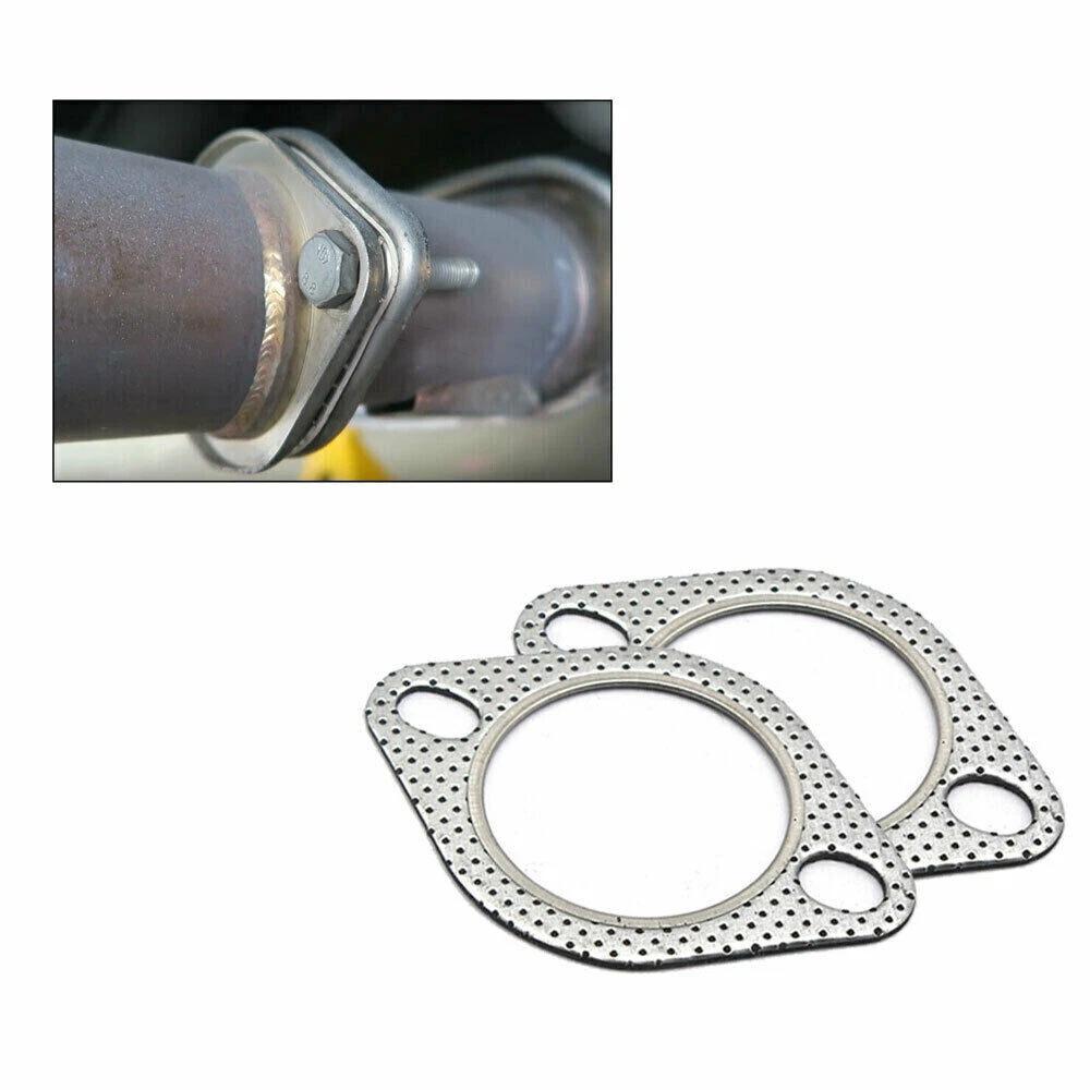 3 Inch Exhaust Gasket 2-Bolt 78mm Flange High Temperature Gasket Fire Ring 5PCS