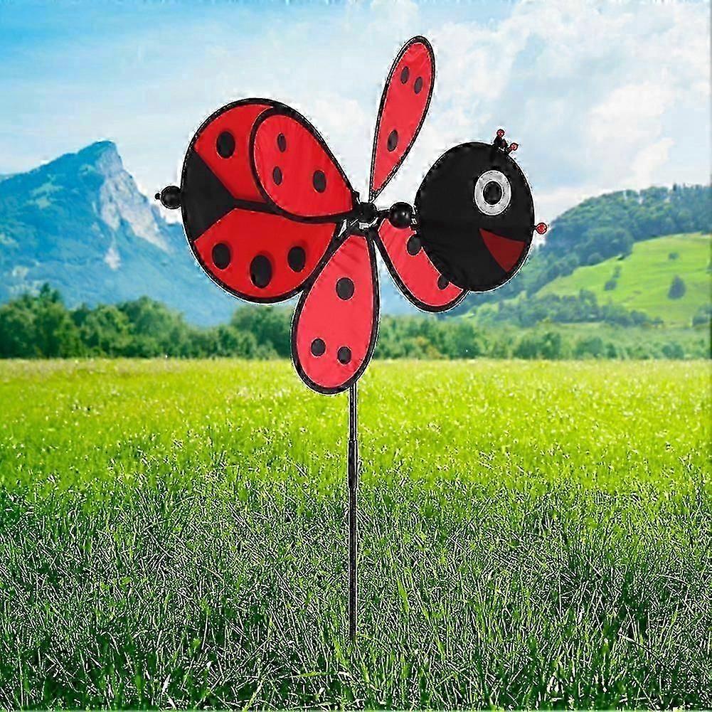 Lawn Party Decor with 3D Insect Windmill Toy