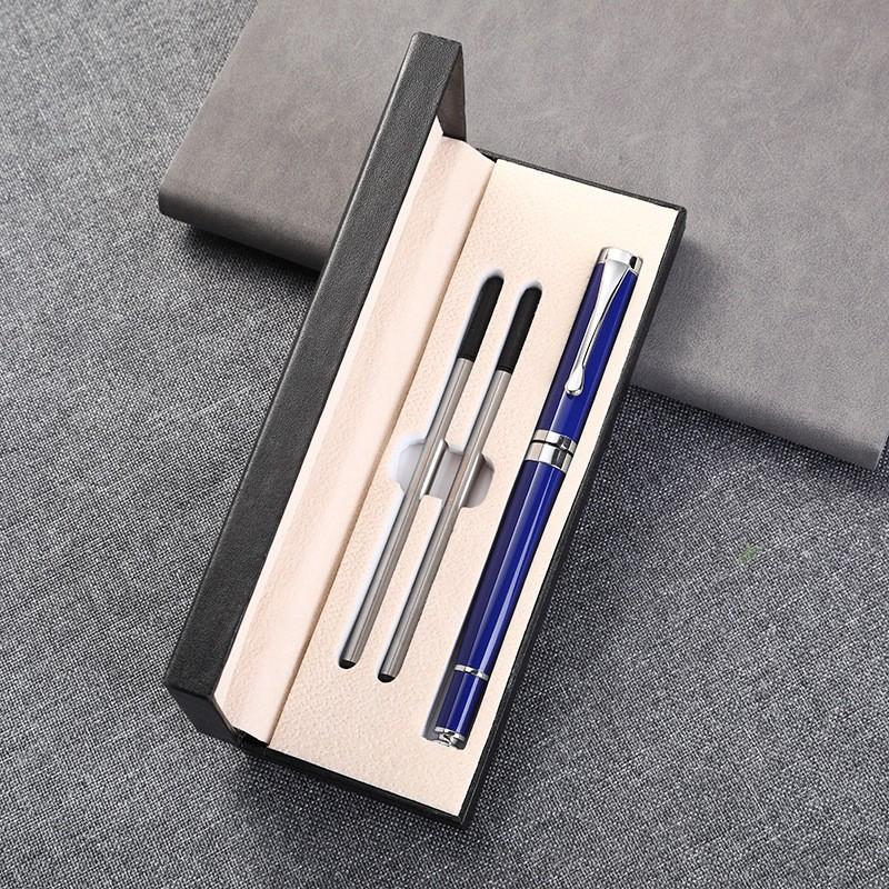 Promotion Gift Black Printed Logo Gold Luxury Business Gift Sign Pens Metal Ballpoint Pen Set With Custom Logo and Box
