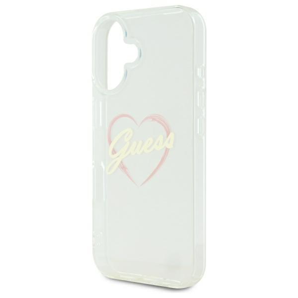 Guess Guhcp16Mhchgspt Iphone 16 Plus6.7 Przeźroczysty/Transparent Hardcase Iml Heart