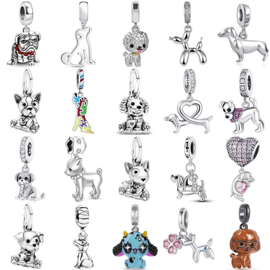 Продажа Медный Шарм Fit Оригинальный Браслет Аксессуары Женские Украшения Серия Животных Собака Подвеска
